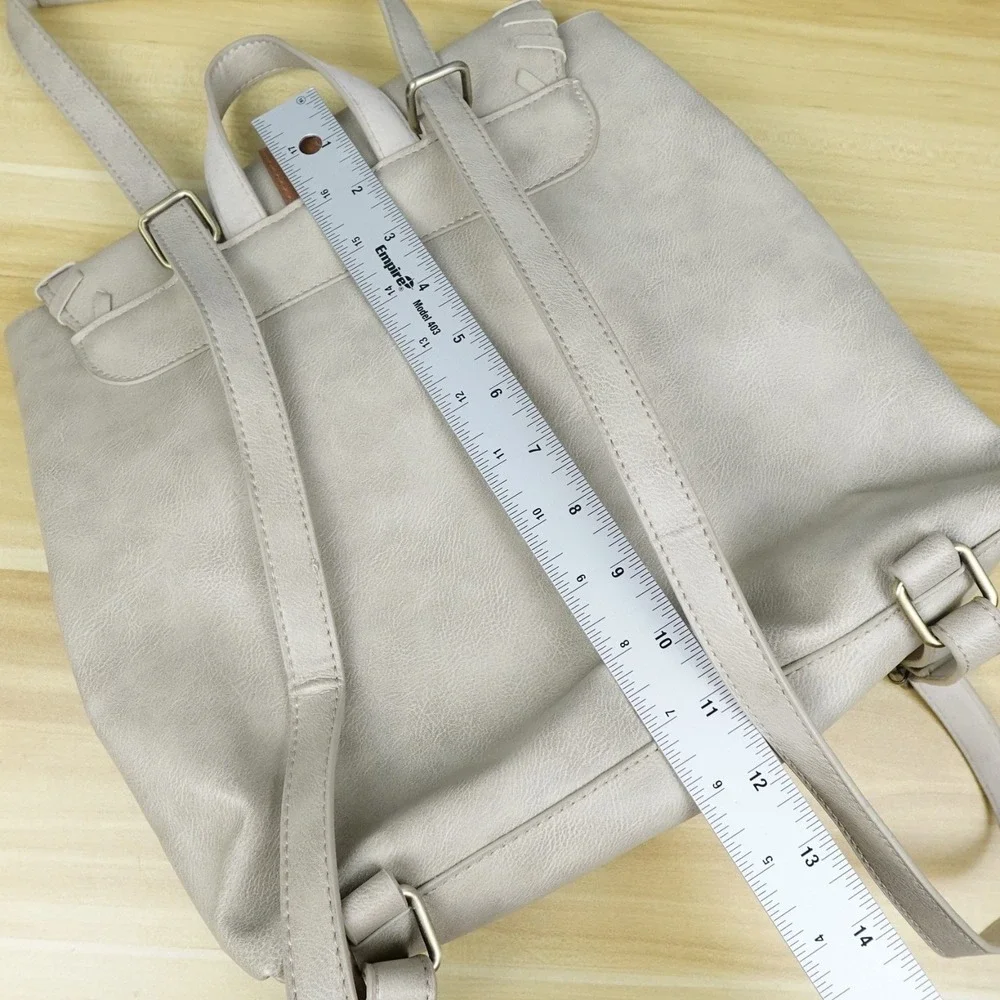 Star Wars Rey Mini Backpack Bag Beige Convertible Faux Leather Bioworld Ep 9